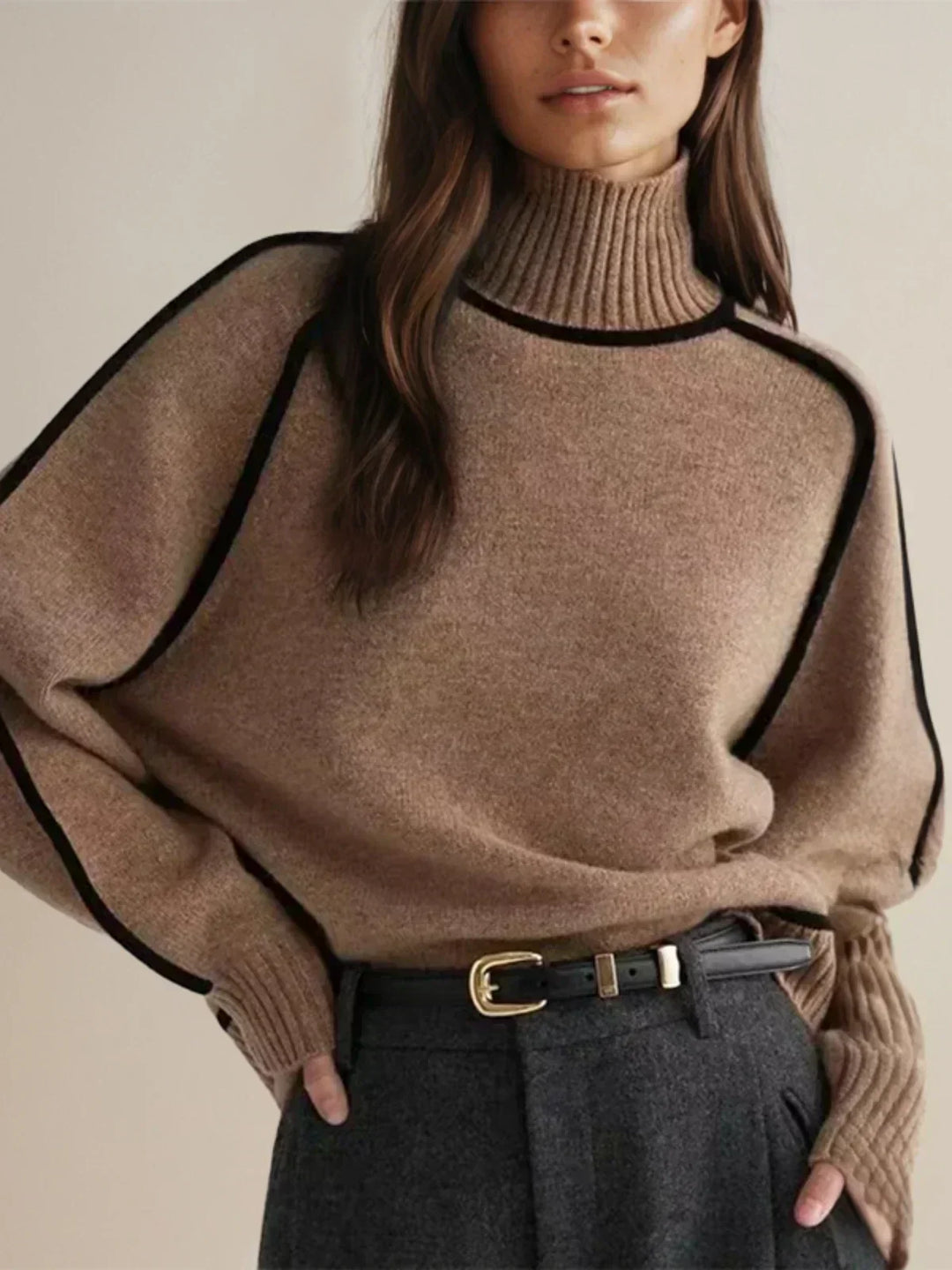 Donna | Cozy Soft-Knit Turtleneck Sweater Regular price