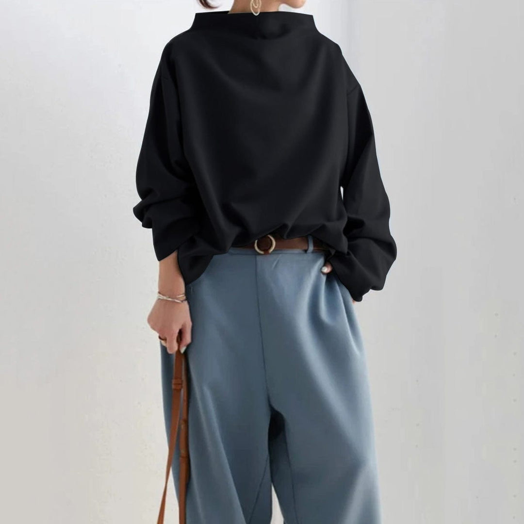Linda | Cozy Relaxed High-Neck Sweater